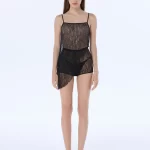 joy black lace shorts