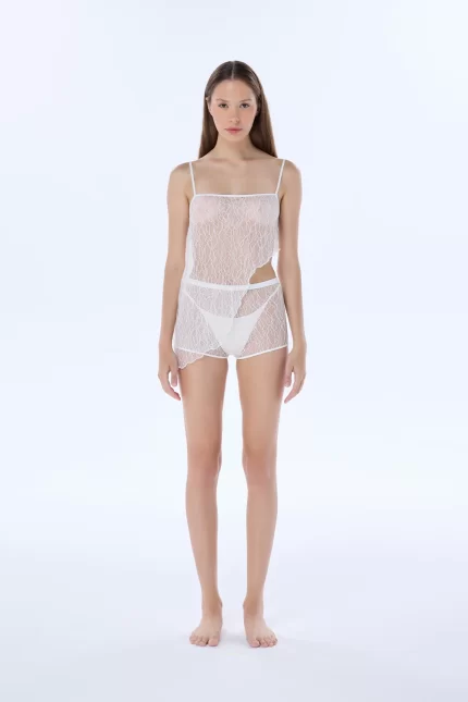 vivian white lace camisole