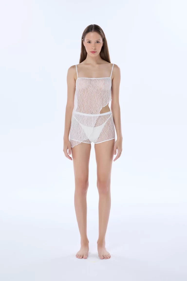 vivian white lace camisole