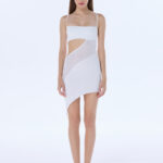 frankie white lace asymmetric nightdress