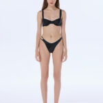 marilyn gray silk and lace balconette bra