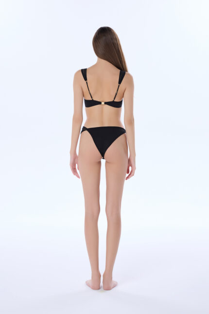 ビキニ VALLO DE NEAR Rosie TopBottom Set Black Black Summer Lovin' V-Front | Crossover High Waist Bikini
